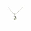Burren Collection Sterling Silver Burren Single Flower Pendant