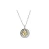 Burren Collection Sterling Silver Burren Pendant with Gold Flower