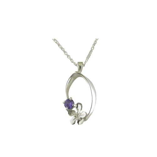 Burren Collection Sterling Silver Burren Pendant set with Amethyst