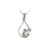 Burren Collection Silver Burren Flower Pendant with 4 Handcrafted Flowers