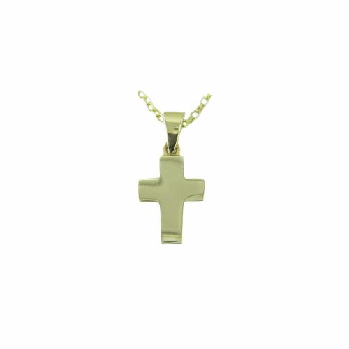 Jewellery 9ct. Yellow Gold Solid Cross