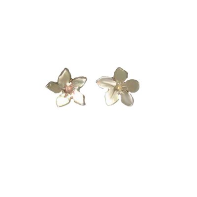 Burren Collection 9ct. Gold Gentian Burren Flower Earrings