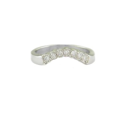 Diamond Rings 9ct. White Gold Fitted Eternity Ring