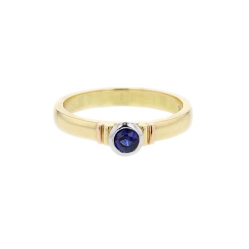 Dress Rings 18ct. Yellow Gold Sapphire Ring