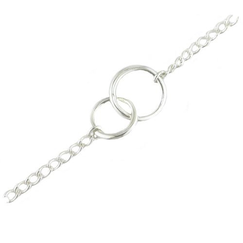 Jewellery Sterling Silver Large and Small Circle Bracelet