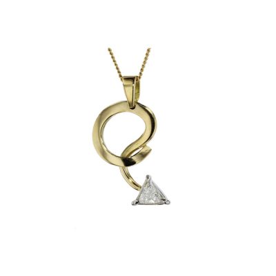 Gold Pendants 18ct Yellow Gold Pendant with 0.20ct Diamond