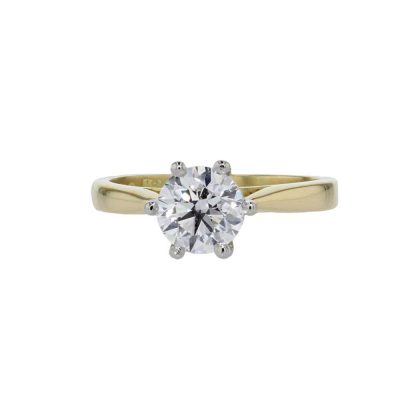 Engagement and Diamond Rings 18ct Yellow Gold 1.0ct Solitaire Diamond Ring