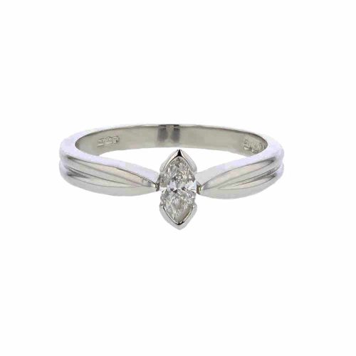 Diamond Rings Platinum Ring, Marquise Cut Diamond