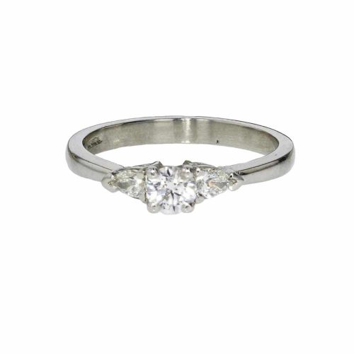 Diamond Rings 3 Stone Platinum Diamond Engagement Ring