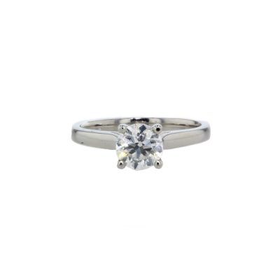 Engagement and Diamond Rings 1ct. Platinum Diamond Solitaire Ring