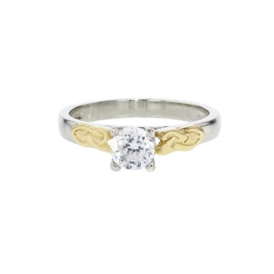 Diamond Rings Celtic Inspired Platinum Ring