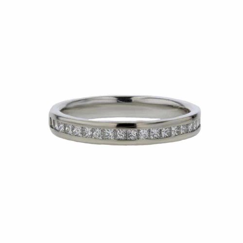Wedding Rings for Her 18ct. White Gold Ring, 18 Channel set Diamonds