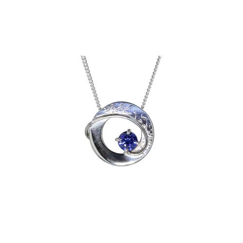 Jewellery Sterling Silver Synthetic Tanzanite Pendant