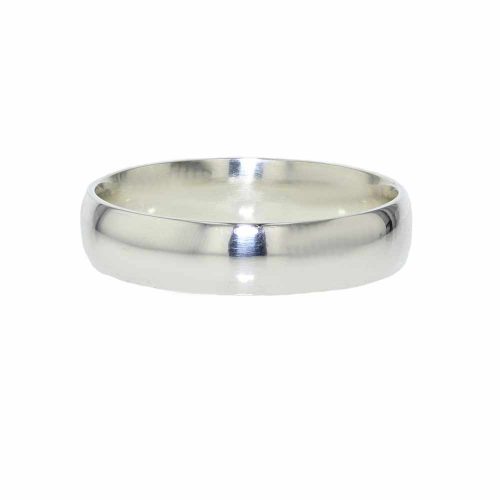 Gents Jewellery 9ct. White Gold Gents Wedding Band