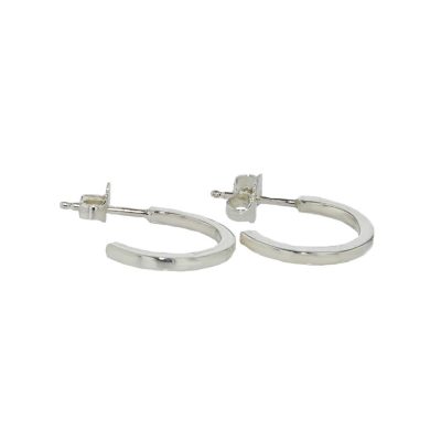 Jewellery Sterling Silver Handmade Solid Hoop Earrings