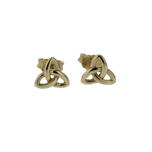 Jewellery 9ct Gold Trinity Knot Earrings