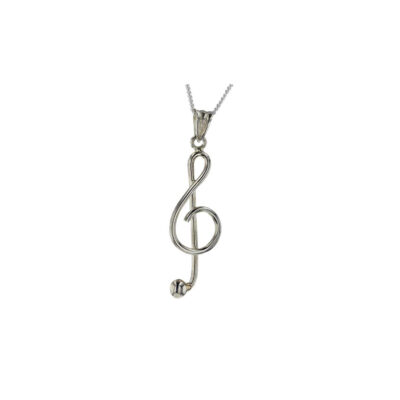 Sterling Silver Trebel Clef Pendant Sterling Silver Trebel Clef Pendant