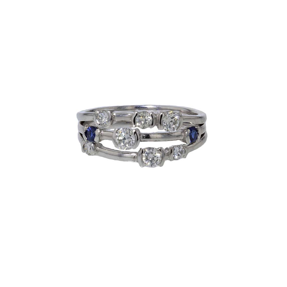 Stackable on sale sapphire ring