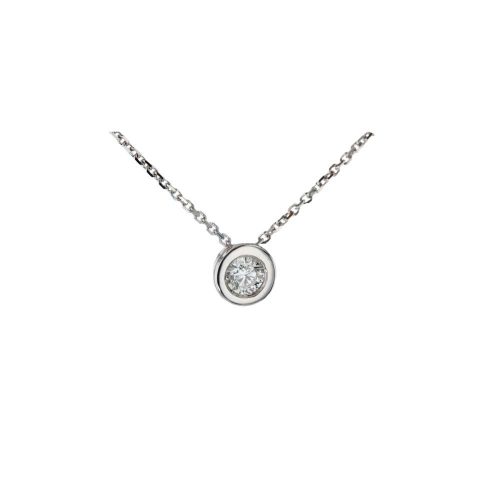 Jewellery 0.25ct Floating Diamond Pendant in 18ct White Gold