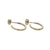 Jewellery 9ct Yellow Gold Handmade Hoop Earrings
