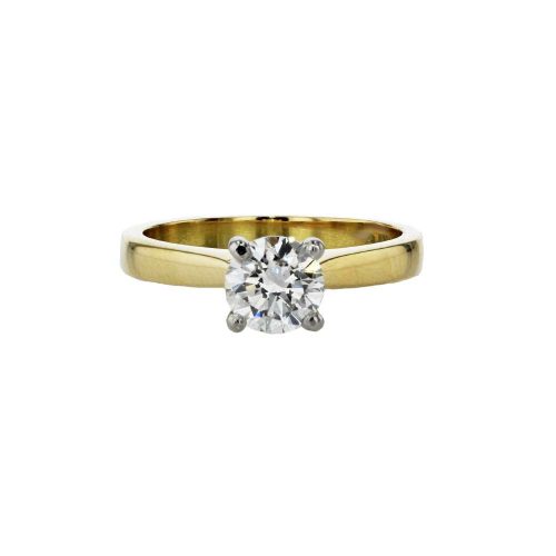 Diamond Rings 18ct Yellow Gold 0.80ct Solitaire Diamond Ring