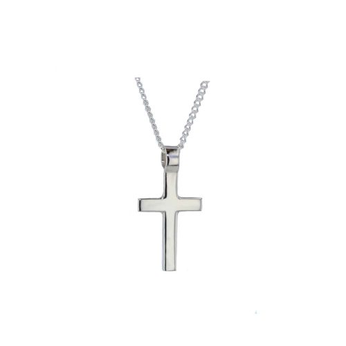 Crosses & Medals 9ct. White Gold Cross