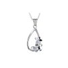 Burren Collection Gentian & Saxifrage Burren Flower Pendant in Sterling Silver