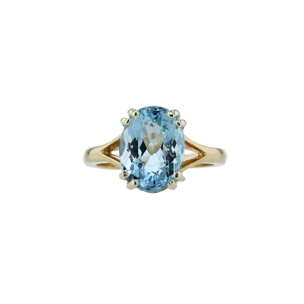 Jewellery Oval 4.52ct Aquamarine Dress Ring
