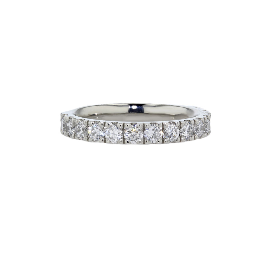 Eternity Rings Half Set Eternity Diamond Ring in Platinum