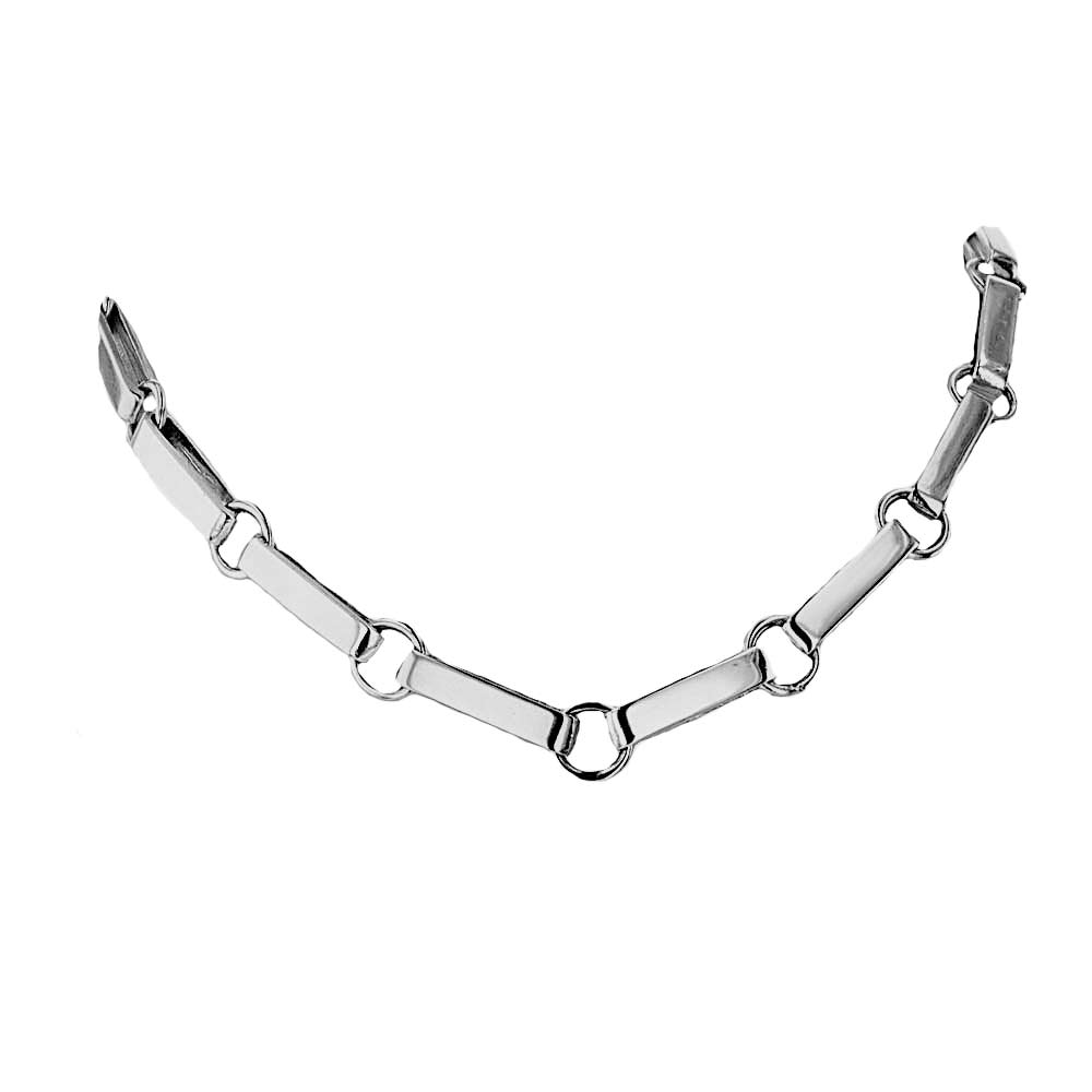 Jewellery Handmade Sterling Silver Flat Link Chain