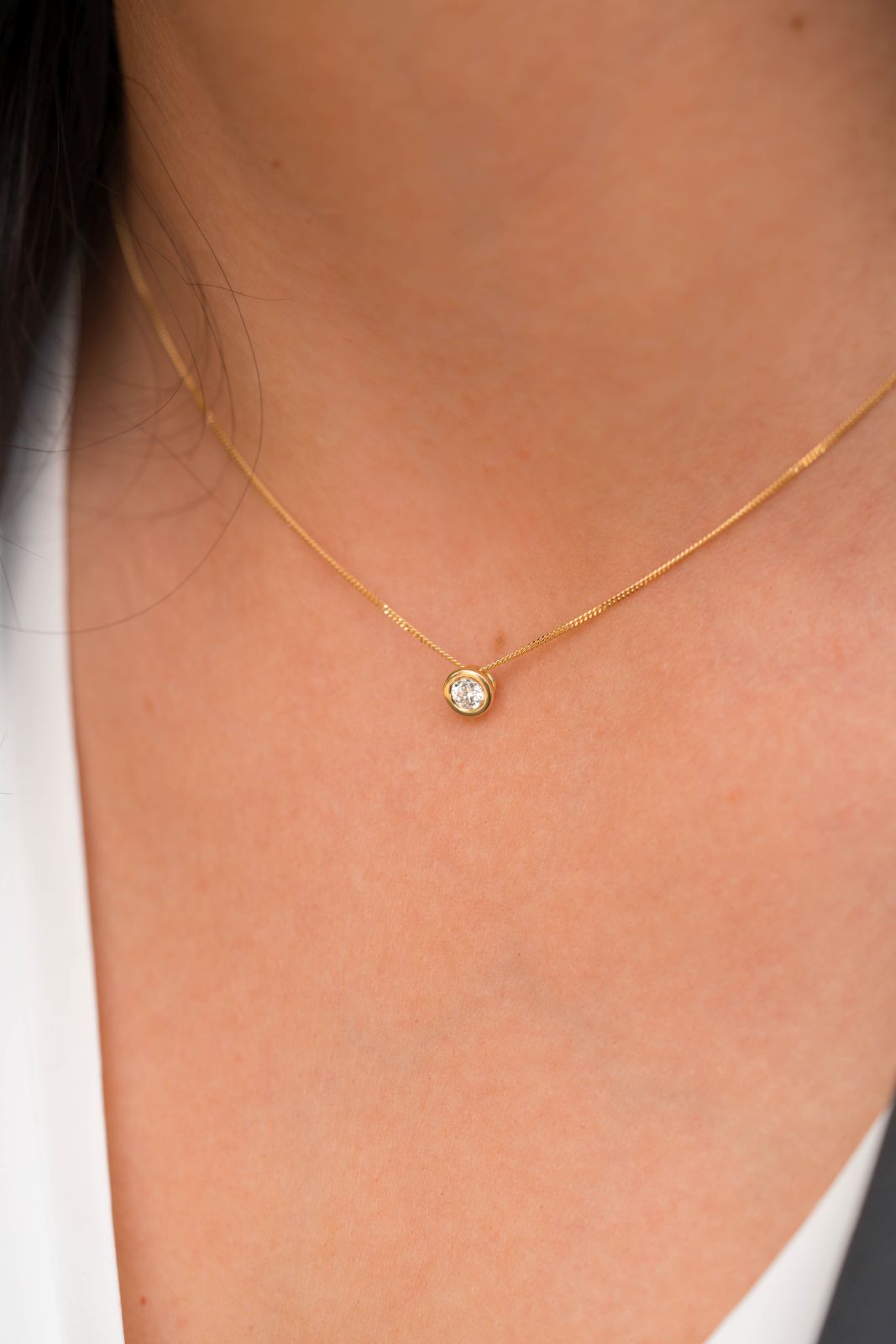 Buy Diamond Necklace / 14k Gold Diamond Necklace / Diamond Solitaire  Necklace / Moms Day Diamond Necklace / Bridal Diamond / Floating Diamond  Online in India - Etsy