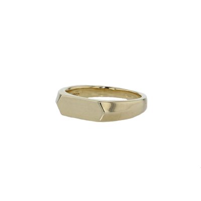 Dress Rings 9ct Gold Rectangular Signet Ring