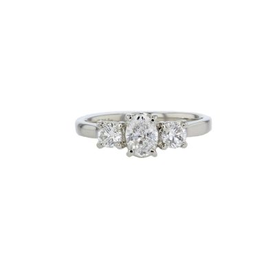 Engagement Rings Trilogy – 3 Stone Lab Grown .90ct Diamond Ring