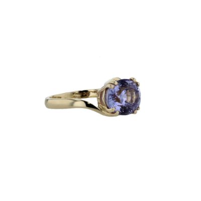 Dress Rings 4.27ct Tanzanite with Double Claw Twist Setting, 9ct Yellow Gold