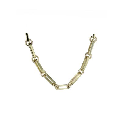 Chains & Necklaces Flat Link 9ct Solid Gold Handmade Chain