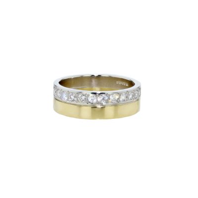 Bespoke Platinum and 18ct Yellow Gold Diamond Ring