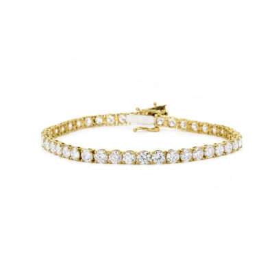 10ct LAB Diamond Tennis Bracelet in 9ct Yellow Gold 10ct LAB Diamond Tennis Bracelet in 9ct Yellow Gold