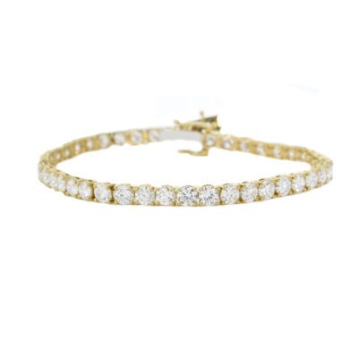 10ct LAB Diamond Tennis Bracelet in 9ct Yellow Gold