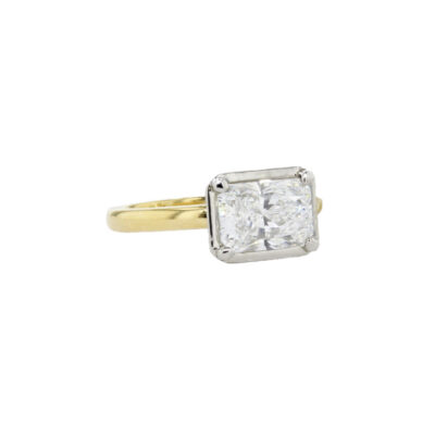 2.01ct Radiant Lab-Grown Diamond Solitaire Ring