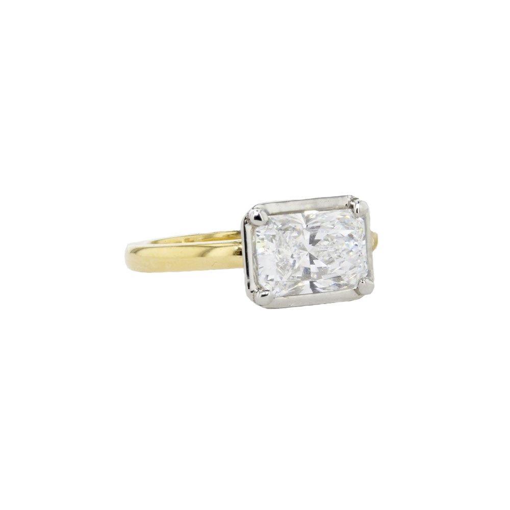 2.01ct Radiant Lab-Grown Diamond Solitaire Ring Bespoke 2.01ct Radiant Lab-Grown Diamond Solitaire Ring